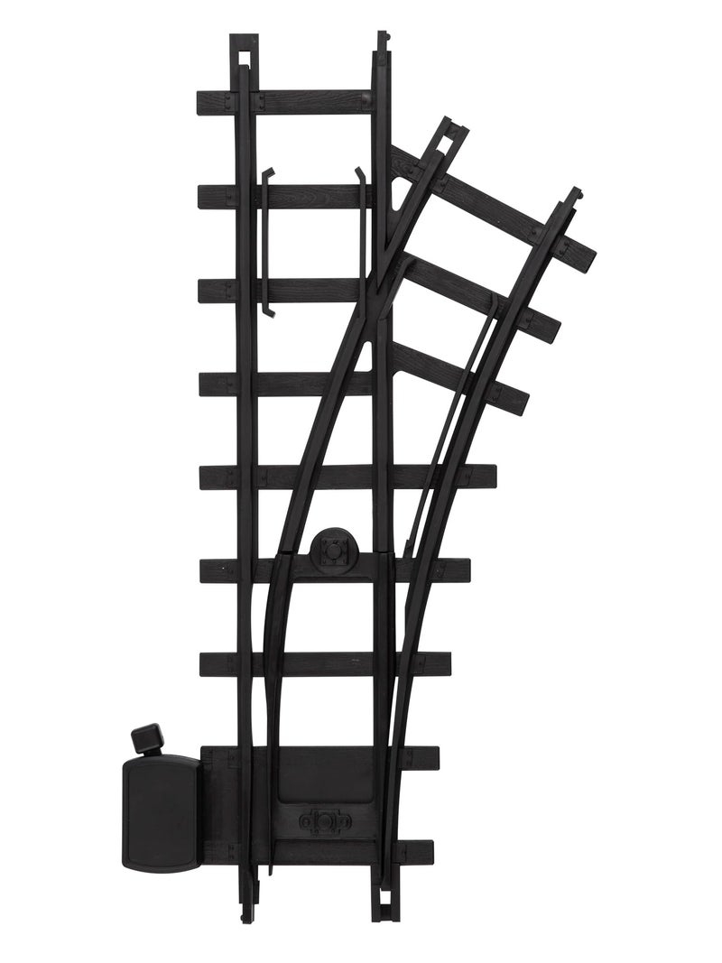 Lionel Ready-to-Play Left & Right Hand Interchange 2-Piece Black Plastic Track Pack - Image 3